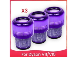 Filtro HEPA para Dyson V11/v15 aspirador de pó filtro lavável peças de substituição S/MARCA