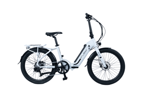 Bicicleta eléctrica de turismo FLEBI Swan 24' Branca | Autonomia 70km - Bateria 10.4Ah