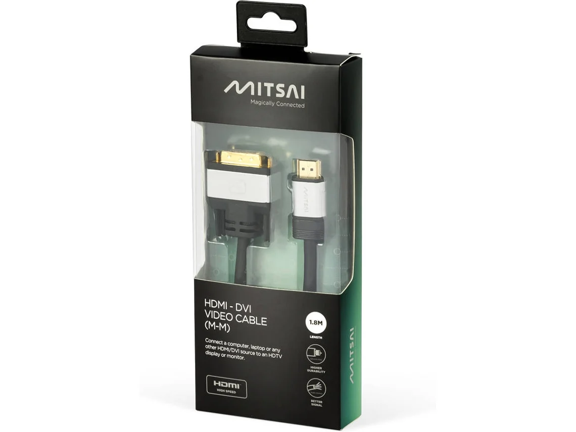 Cabo HDMI MITSAI (Outlet Caixa Aberta - DVI-D - 1.8m - Preto)