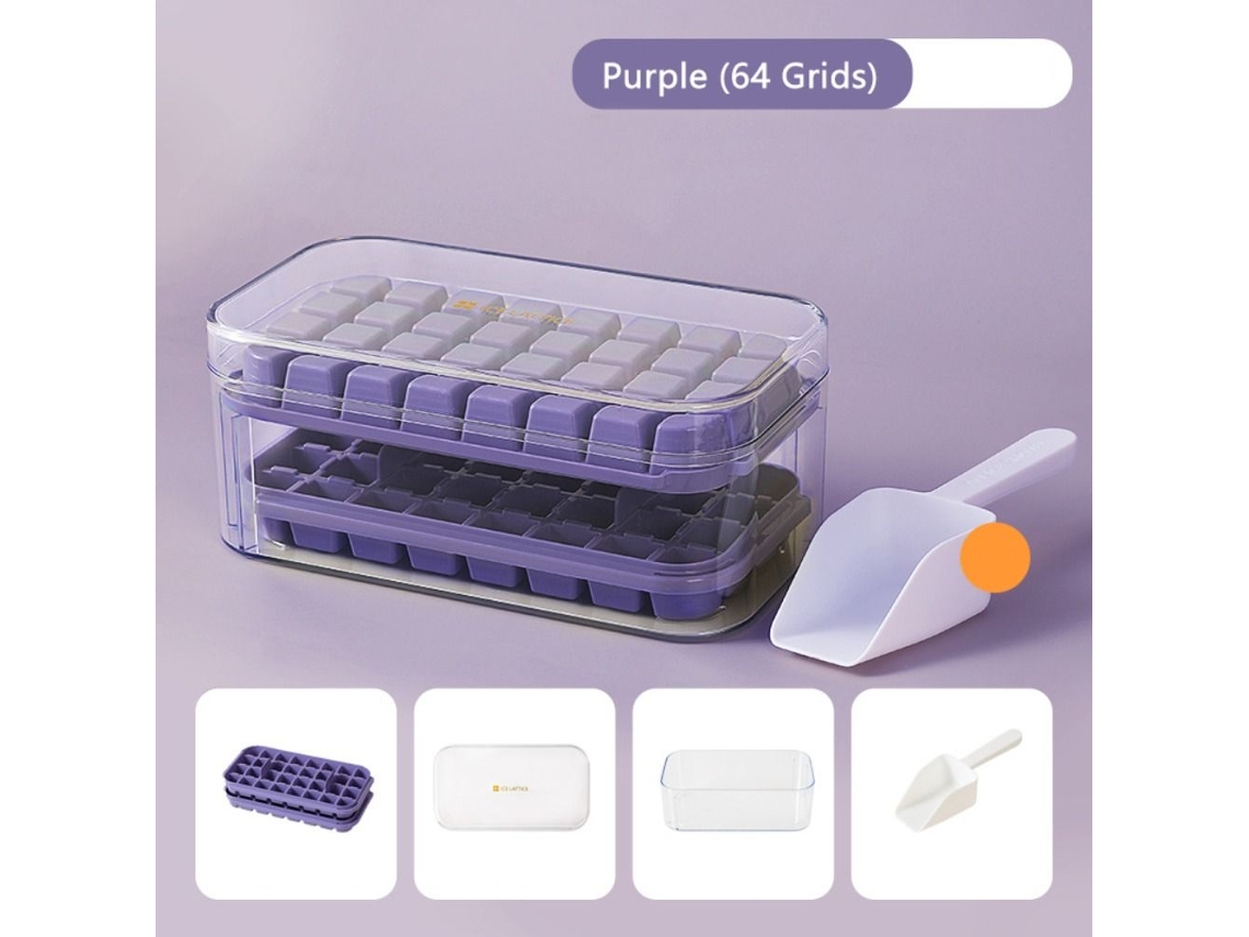Forma de gelo Slowmoose Purple Ice Brick (64 grades)