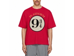 Rockinstone Harry Potter Platform 9 34 Red T-shirt Size:xxl