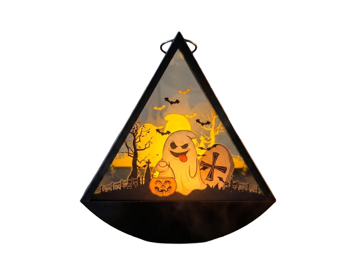 Laxiscreed Lâmpada De Abóbora Com Velas E Pendurador Para Decoração De Halloween