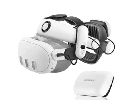Acessórios Compatível com Meta Quest 3 Head Air Conditioning 10000Mah Hot-Swappable Battery Pack BOBOVR S3 Pro Super Strap Vr