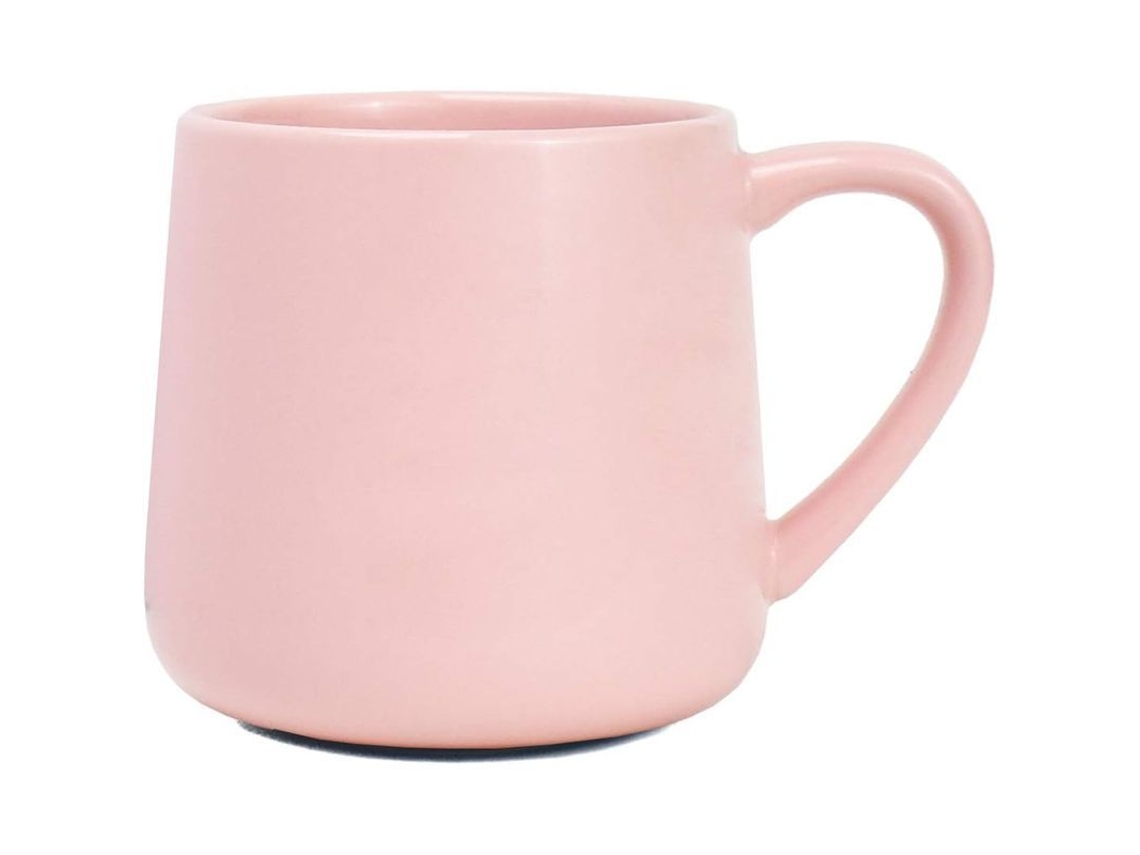 2026 taza de Cerámica Brillante Grande 18 Oz Rosa para Oficina Hogar Lavavajillas Microondas Segura