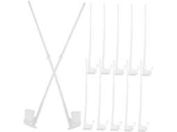 Conjunto De 12 Suportes Para Bandeira De Janela De Carro Com Clipes Para Uso Em Veículos. Gokoco