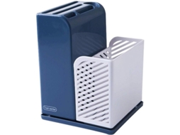 Prateleira de Armazenamento Nova Line para Utensílios de Cozinha Azul e Branco