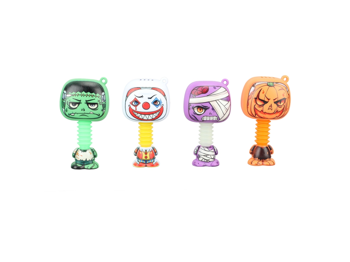 Ats 4 Peças Brinquedo de Sucção Telescópico Cute Cartoon Interação Pai filho Descompressão Luz Tubo Telescópico
