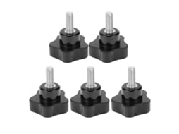 5pcs Porca Alça Mão Parafuso Grampo Estrela Cinco Pontas Parafuso M8x40x20 Aperto Fácil