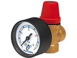Válvula de Segurança com Manômetro 1/2 Ff S15Zm THERMADOR