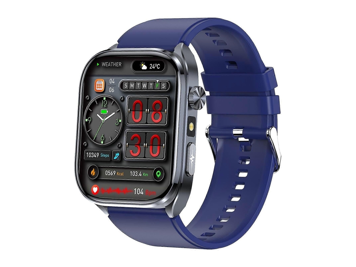 Smartwatch Com Tela Colorida De 2 Polegadas E Pulseira De Silicone.