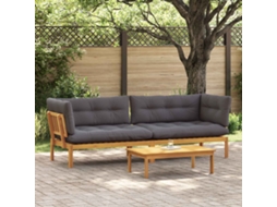 Vidaxl Unidades De Sofá Em Pallet Para O Jardim 2 Peça