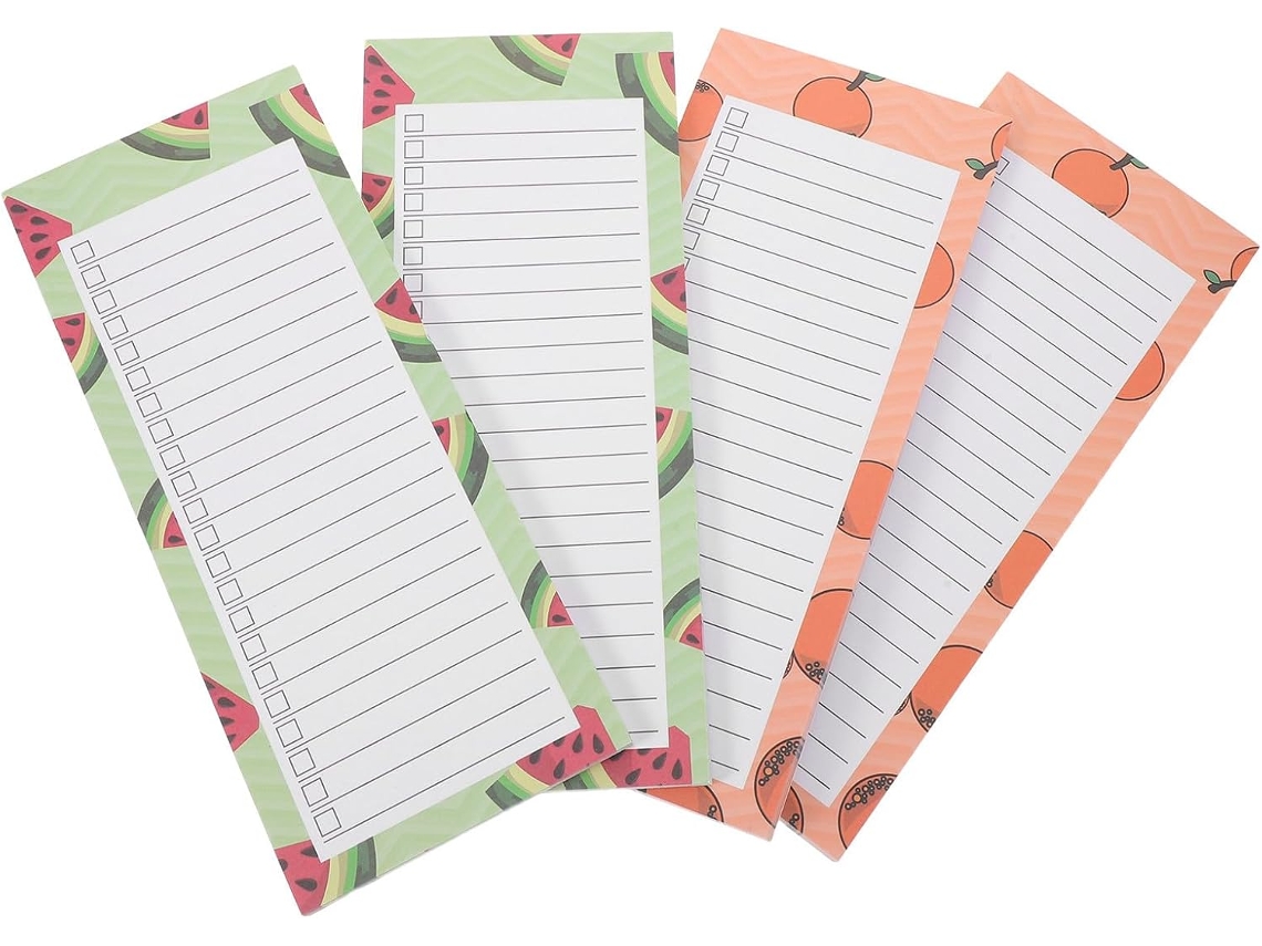 Lote De 4 Mini-blocos-notas Destacáveis Para Agenda Cotidiana Em Papel, Reutilizáveis, Cursos E Mesas