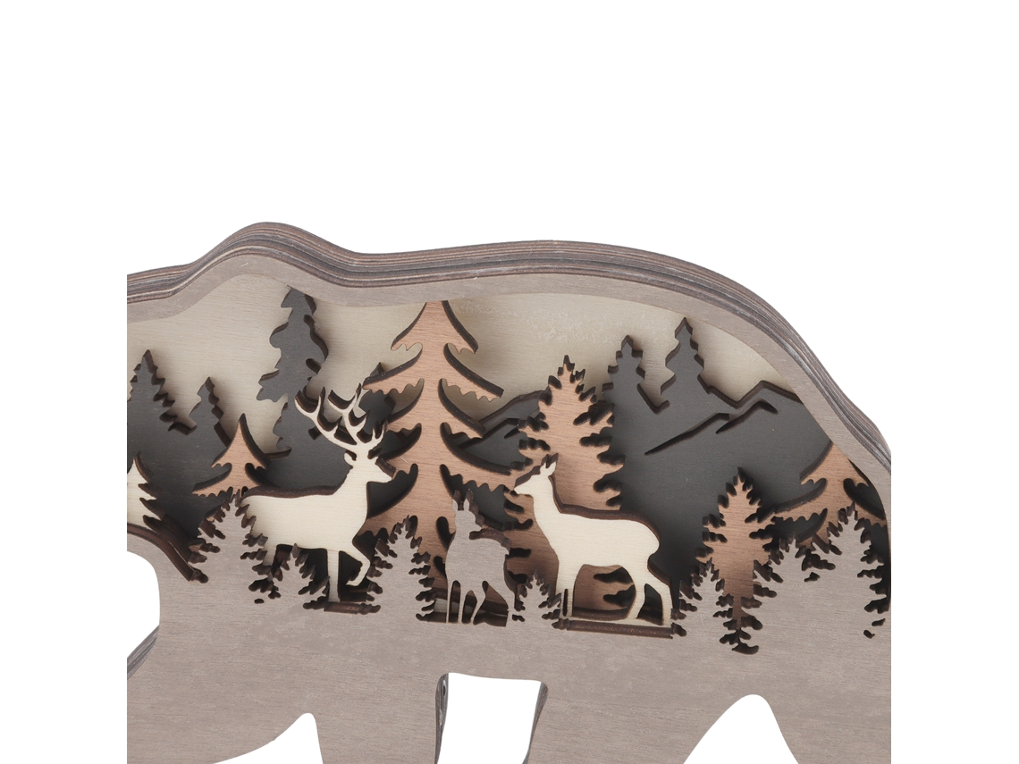 Wooden Ornament (creative Design North American Forest Animals) Eoocoo