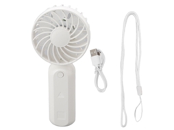 Ventilador Compacto Laxiscreed Portátil De Mão E Colar Com Iluminação Led E Carga Usb