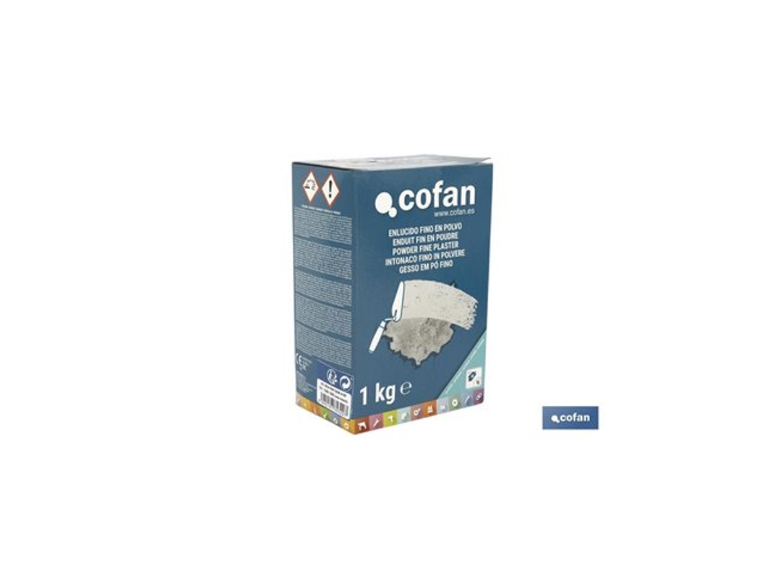 Gesso Em Pó Fino Para Exterior 1 Kg Cofan