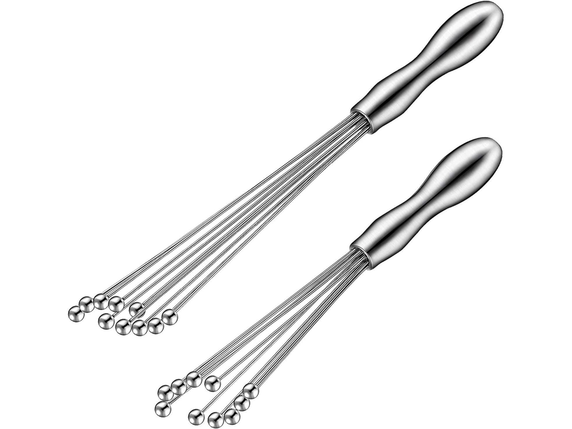 2 Fuetes De Aço Inoxidável, 10 E 12 Polegadas, Para Molhos E Cremes