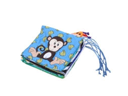 Primerox livro de Tecido para Berço Infantil com Sininho e Espelho Deformante Brinquedo Educativo Tipo B