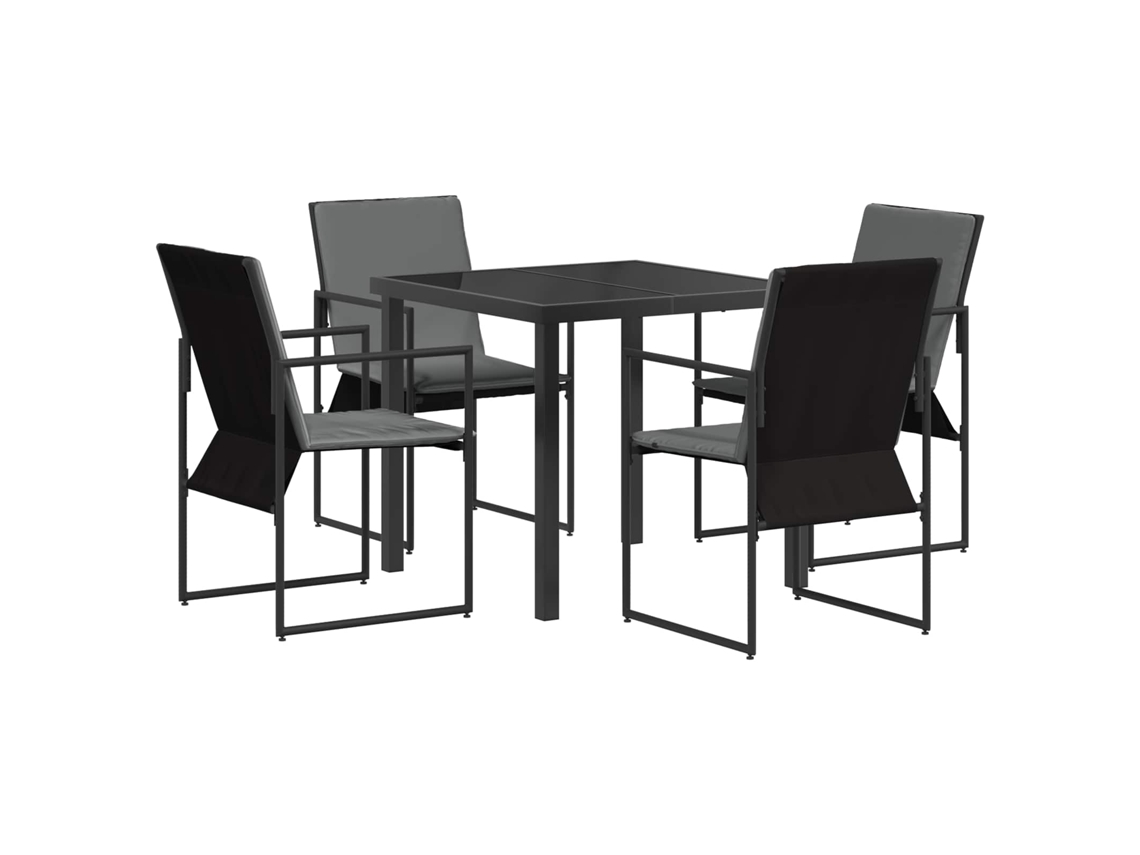 Maison Exclusive - Conjunto De Jantar Para Jardim 5 Pcs Preto E Anthracite