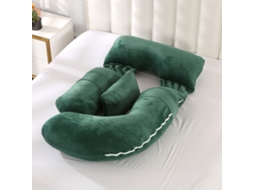 Almofada para Grávidas, Travesseiro de Corpo Inteiro para Gestantes, com Almofada, Alivia as Dores da Gravidez SPQMENT (verde Militar)