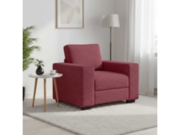 Vidaxl Poltrona 100x77x82 Cm Tecido Vermelho Tinto
