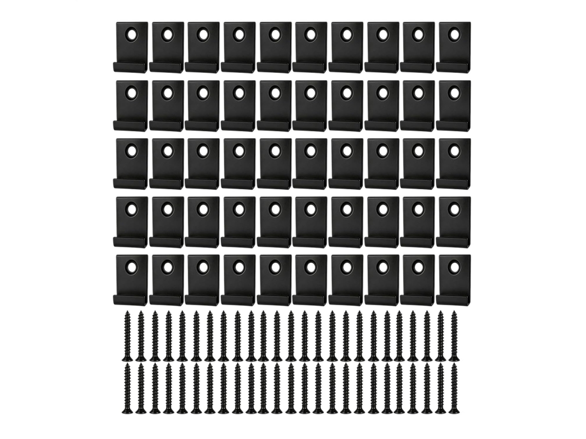 Conjunto De 50 Fixadores De Aço Inoxidável Com Encaixe Para Decks Externos, Ferragens