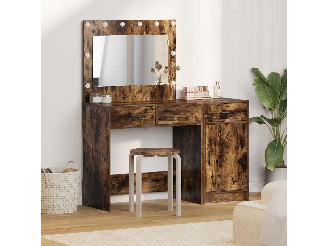 Vidaxl Mesa De Vestir 2 Unid. Castanho 40 X 41 X 75 Cm