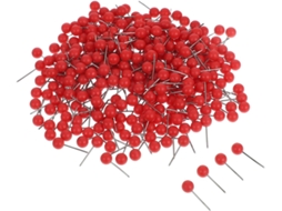 Conjunto De 300 Tachinhas Plástico Coloridas Com Cabeça Grande Para