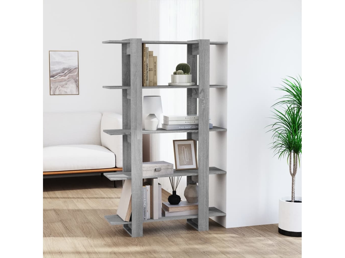 Vidaxl Estante/divisória 100x30x160 Cm Cor Sonoma Cinza