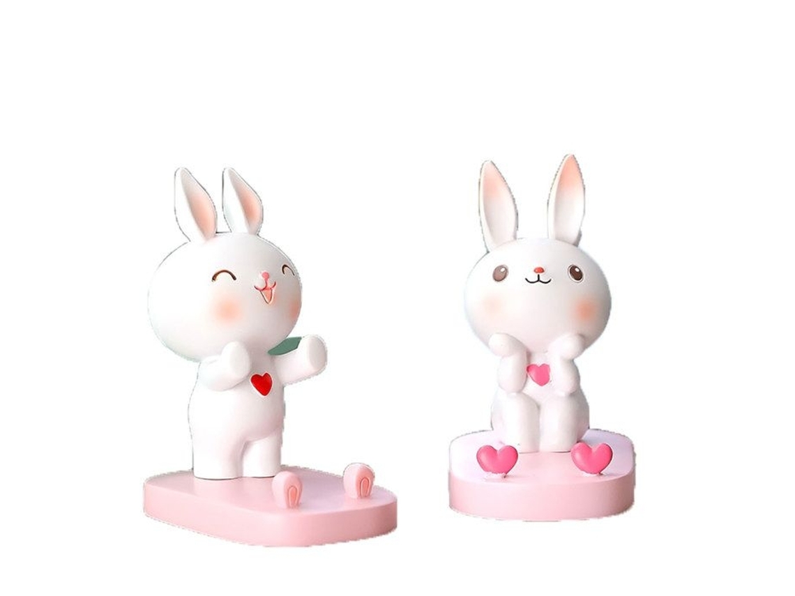 Suporte Para Celular Com 2 Coelhos, Compatível Com Mesa, Casa, Escritório E Quarto.