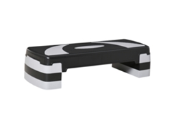 Step Aeróbico Antiderrapante 3 Alturas 10/15/20 Cm Carga 150 Kg Treino Doméstico, 80×31×20 Cm, Cinza.