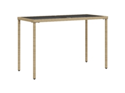 Garden Table, Garden Tables Vidaxl Bege Rattan / Vime (n/a)