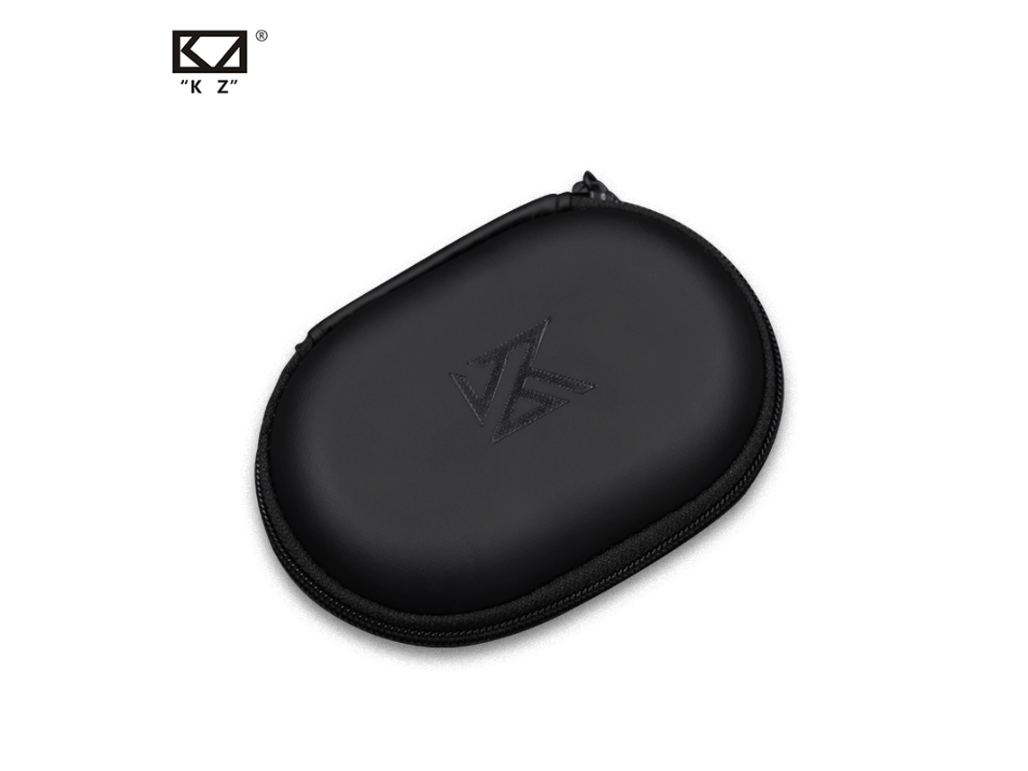 Acessórios Kz: Estojo Rígido Para Guardar Fones De Ouvido E Acessórios De Laptop, Com Logotipo.