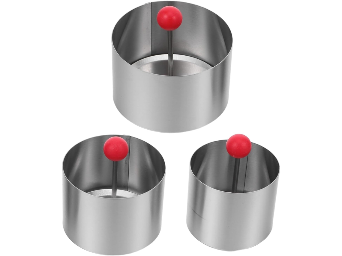Conjunto De Formas Redondas Para Mousse E Bolo Em Desperdício
