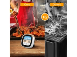 Termómetro Digital De Carne Lurelia Com Sonda Longa Para Cozinha E Churrasco, Magnético