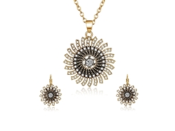 Conjunto Colar E Brincos Moda Festa Diamante