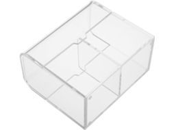 Caixa Transparente Vazia Para Guardar Cartas De Baralho, Ideal Para Uso Em Sala De Aula Ou Escritório.