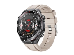 Pulseira De Silicone Prateada Com Fecho De Botão De Pressão Para Huawei Watch Ultimate 2.