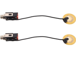 Conjunto De 2 Microfones Piezoelétricos Autoadesivos Para Kalimba, Sensores