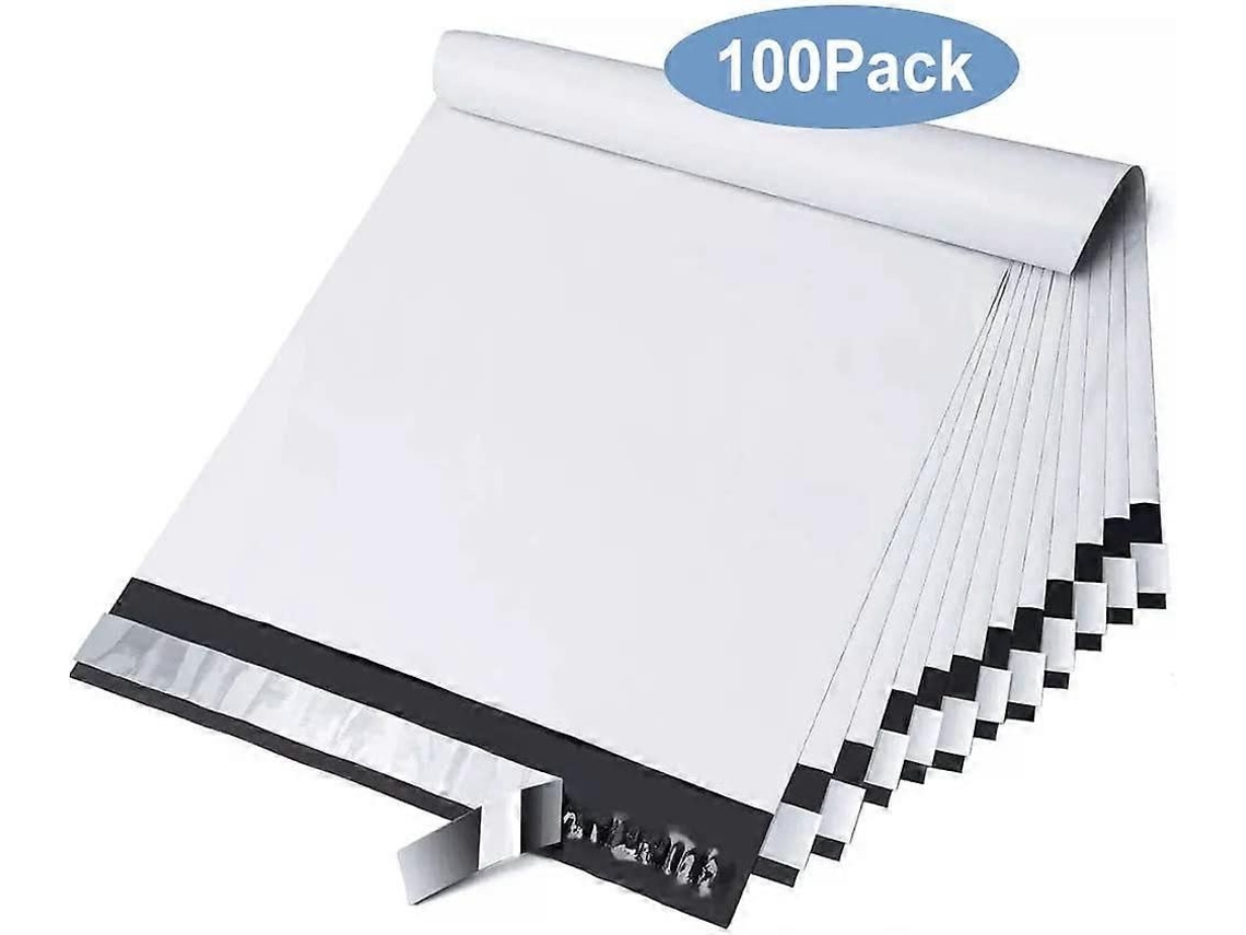 Envelope Plástico Para Envio, Pacote Com 100 Sacos Plásticos Para Mala Direta