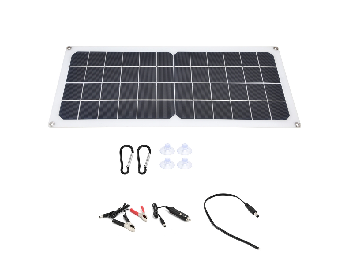 Painel Solar De 10w Com Portas Usb Duas Para Caravanas, Barcos, Aviões, Satélites E Espaços De Lançamento