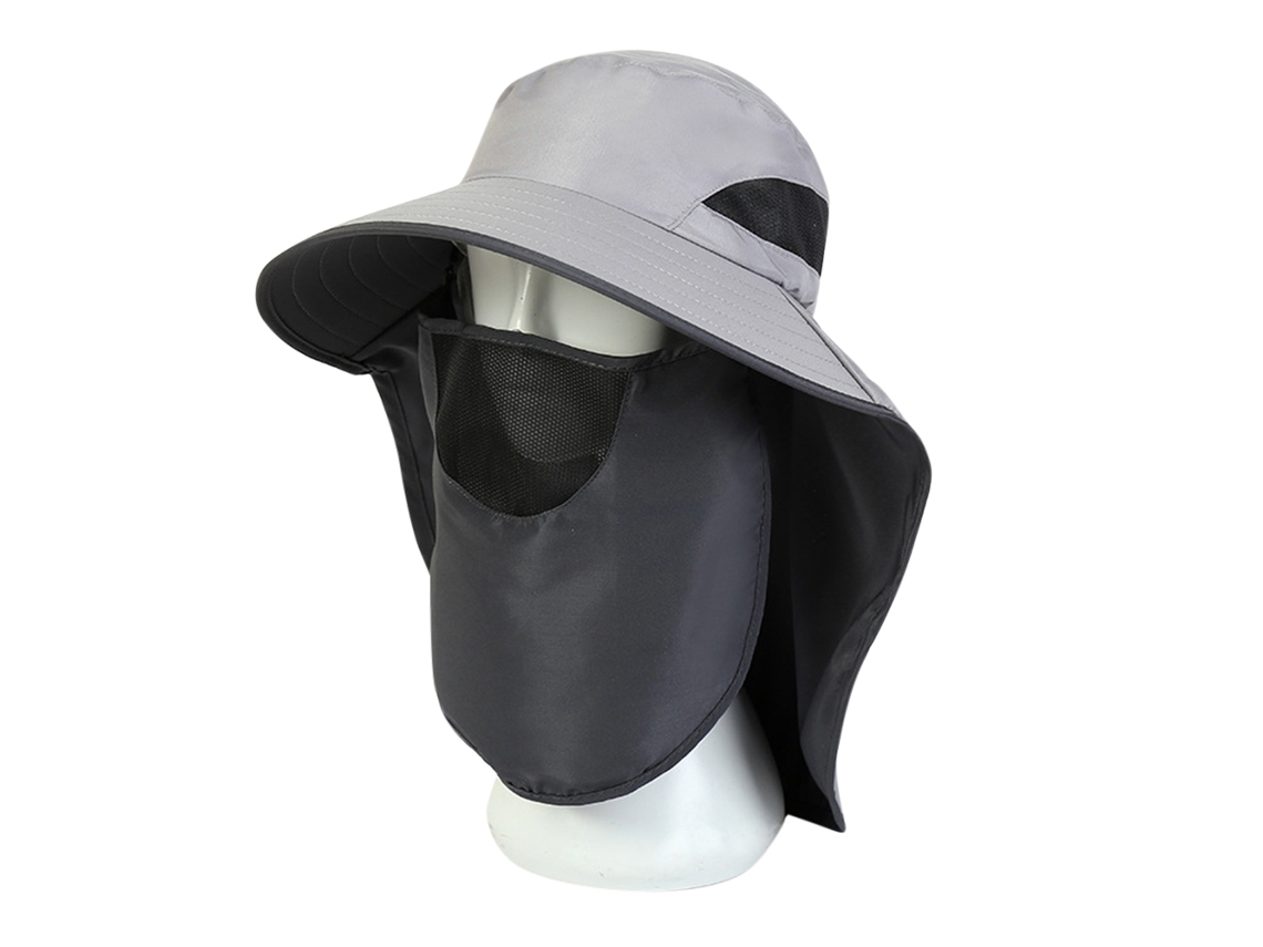 Chapéu de Proteção Uv com Flap para Hiking e Pesca
