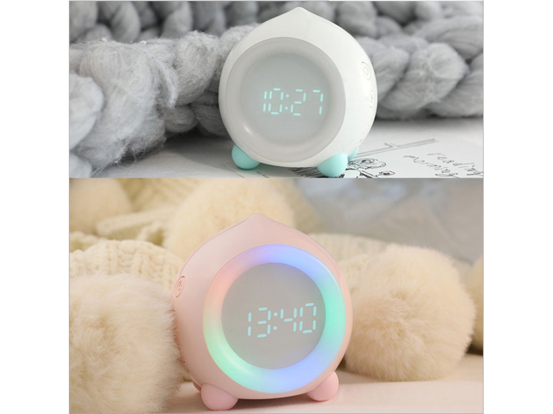 1 Despertador multifuncional iluminado com Bluetooth Brilvibera para crianças