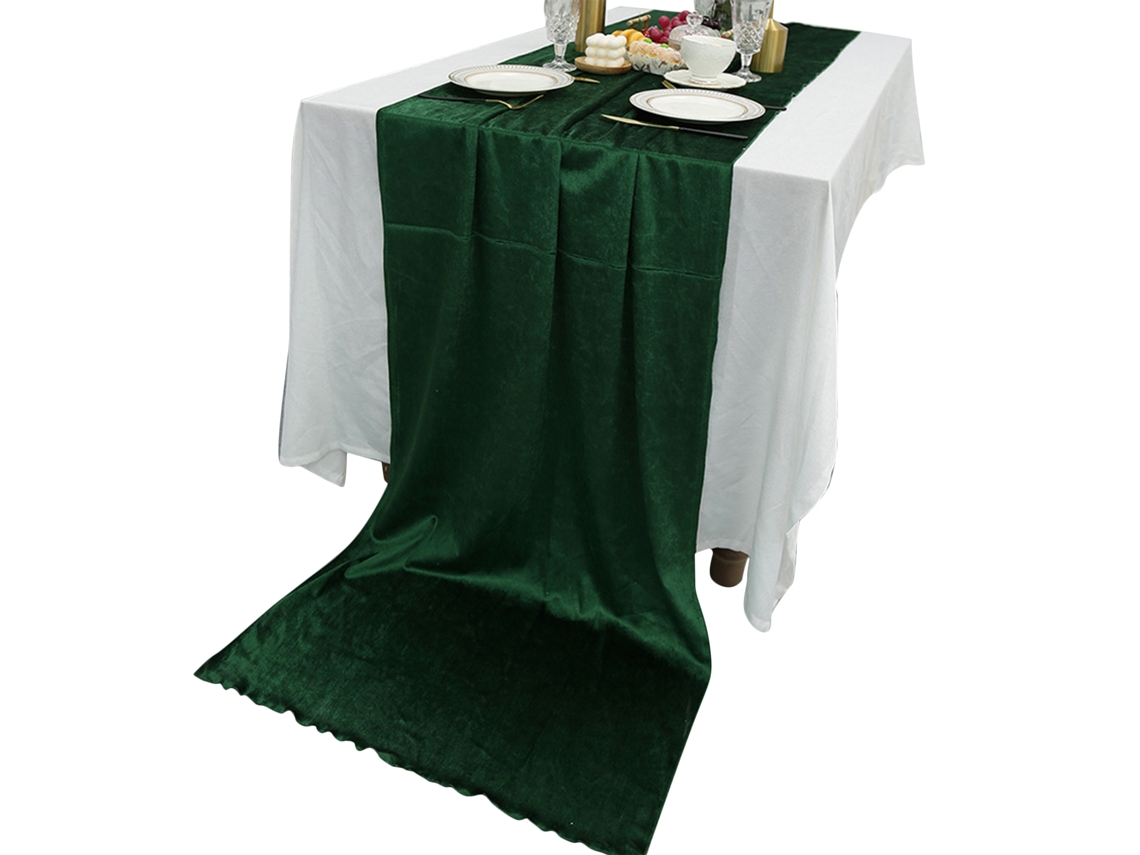 Rolo de Mesa Flanela Verde Escuro 70x300cm