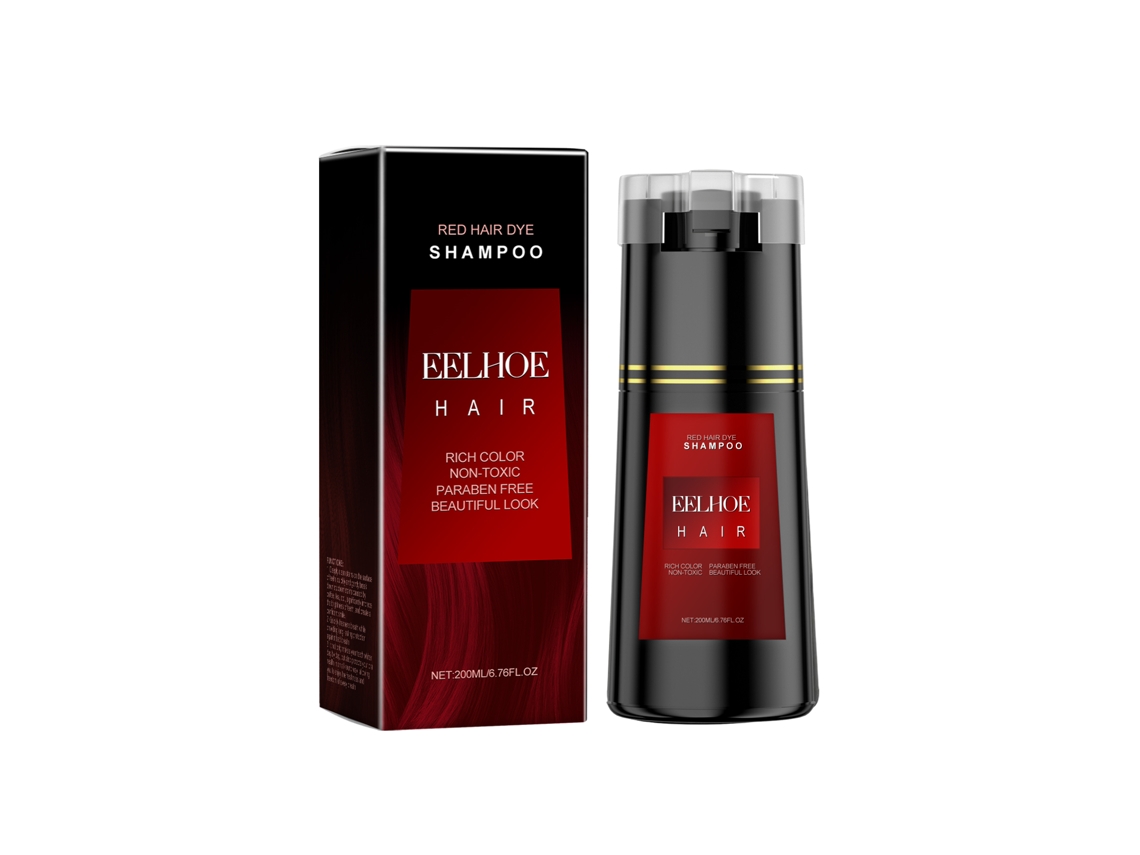 Tintura Vermelha Shampoo para Cabelo