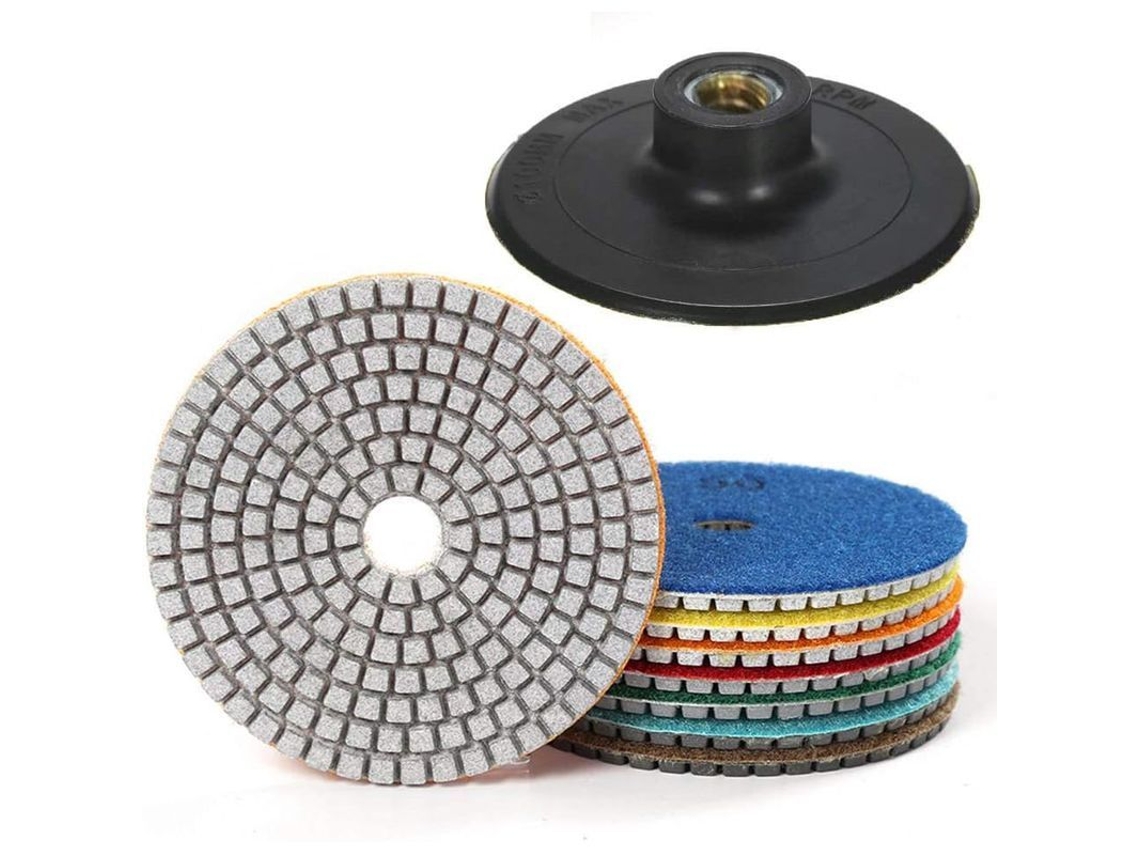 Disco de Lixa Diamantada de 4 polegadas com Base Adesiva