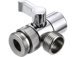 Válvula Desviadora de Ducha de Aleación, Válvula Desviadora de 2 Vías para Grifo, Conector Universal G1/2, Instalación Sin Herramientas