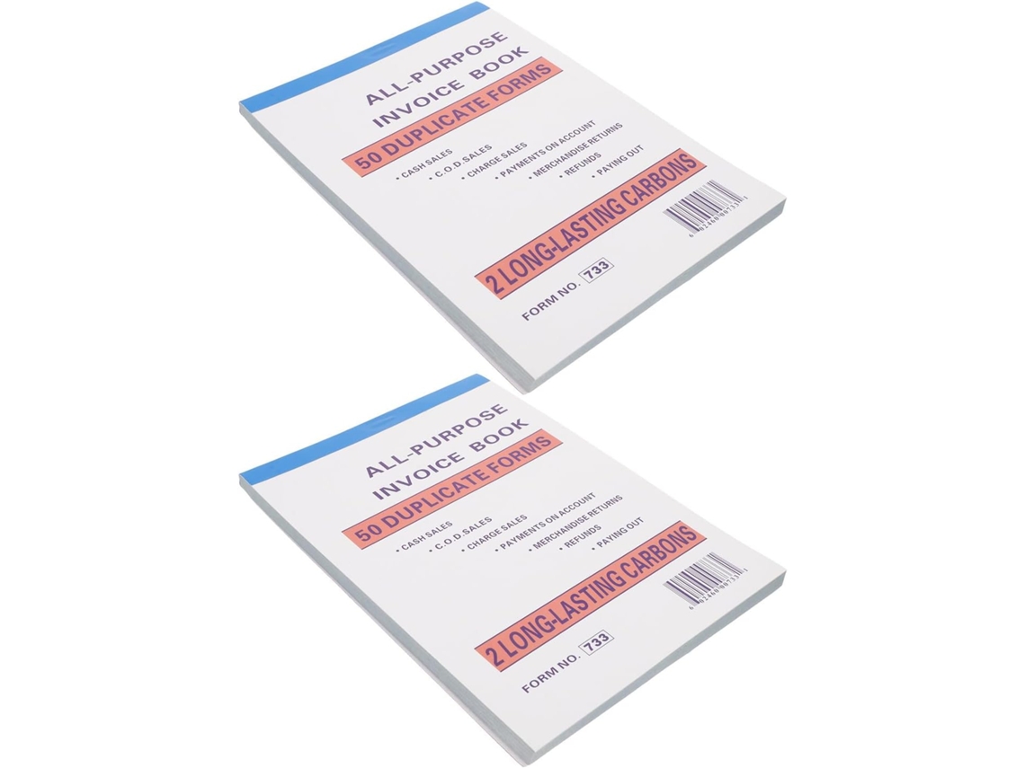 Carnets De Reçus Pour Commerce Gestão De Comandos E Documentação Completa Papel Multi-colunas Lote De 2