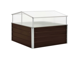 Vaso Para Plantas Vidaxl Marrom Aço (100x100x85cm)