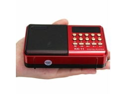 2026-rádio Digital Portátil Fm Com Alto-falante Lcd Reprodutor Mp3 Usb Sd Tf Cartão Iqj