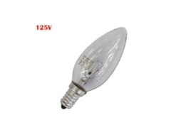 Lâmpada Incandescente Vela Transparente 40W E14 125V Somente Uso Industrial CONFORHOME